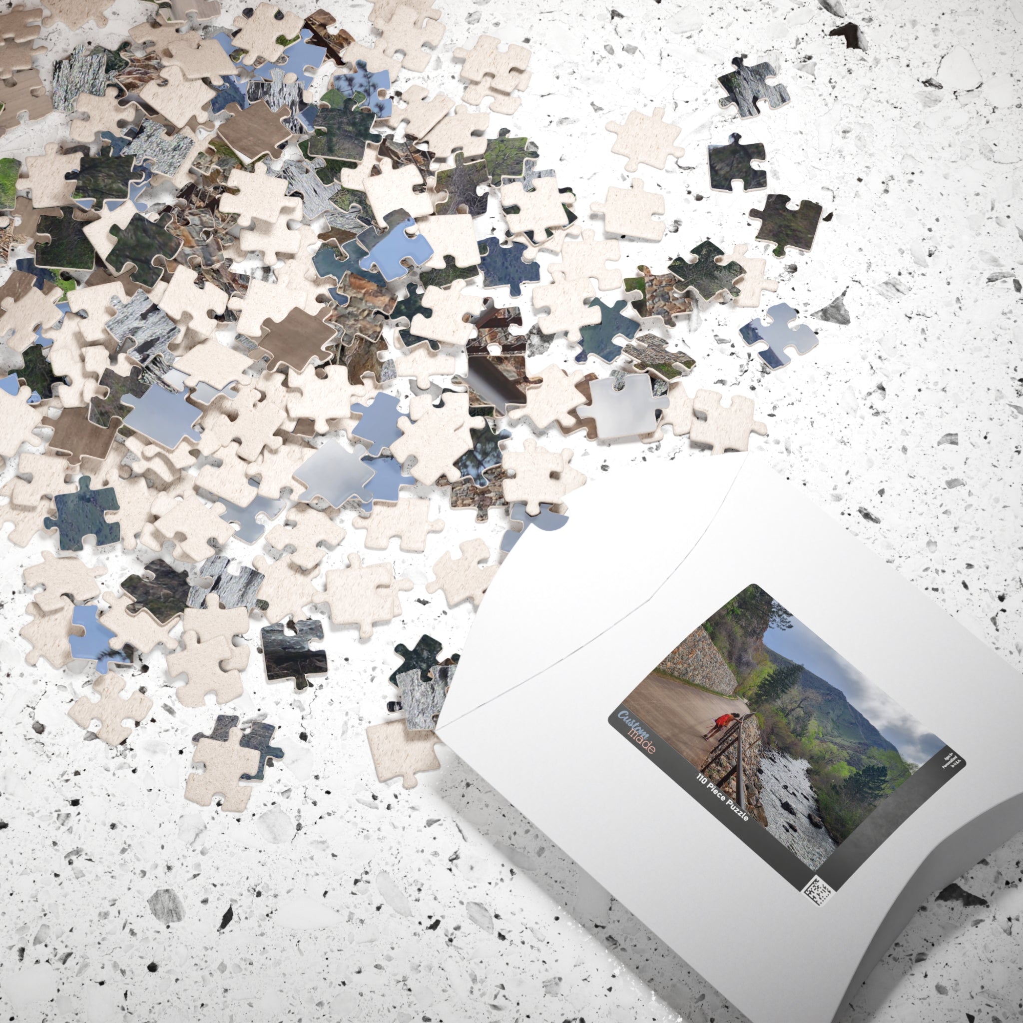 Puzzle - Girl Walking Along Clear Creek in Golden CO in Spring